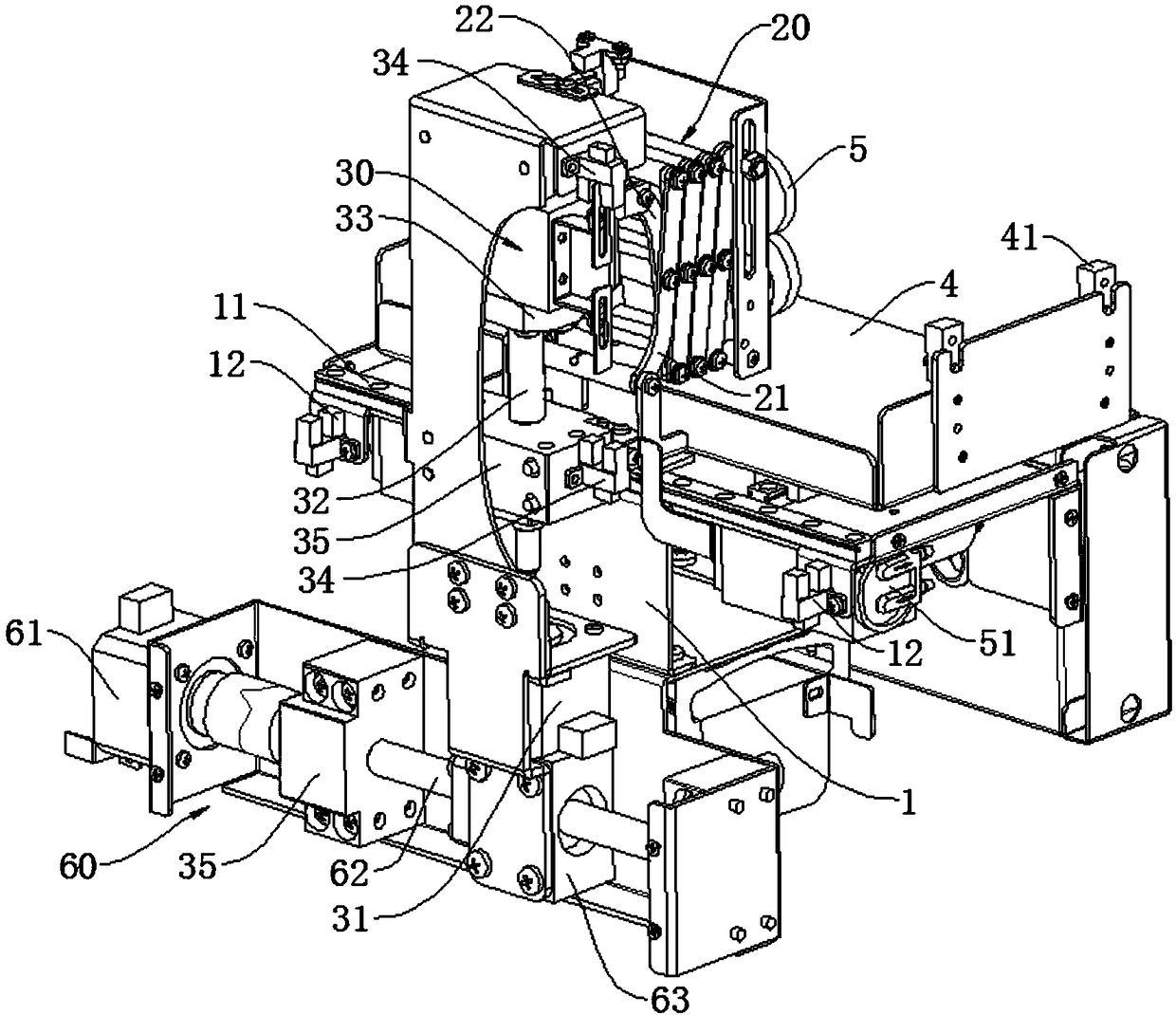 Robot component for vending machine and picking mechanism