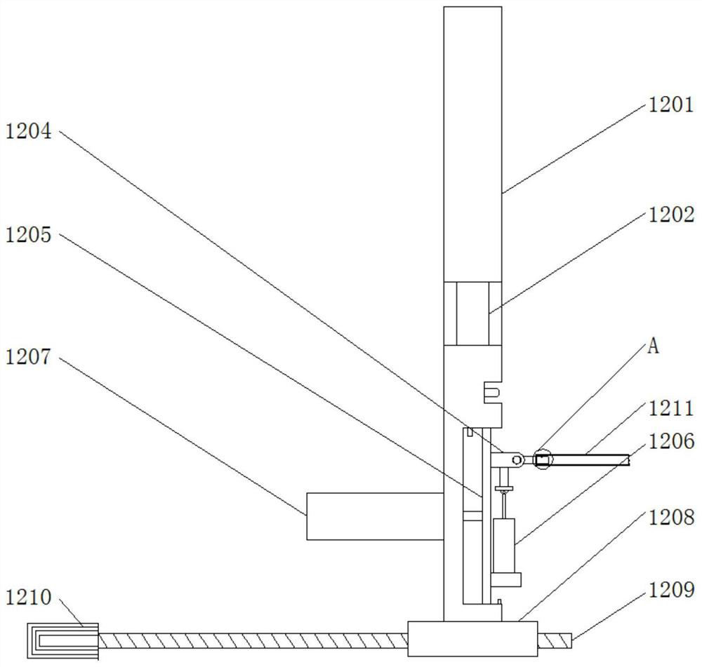 Automatic feeding and discharging winding device for plastic drainage plate processing