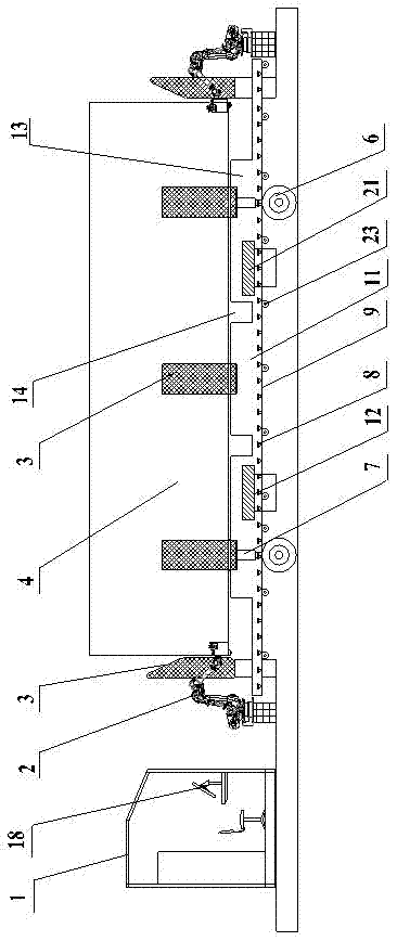 Automatic detachment and installation system of container fixed spin lock