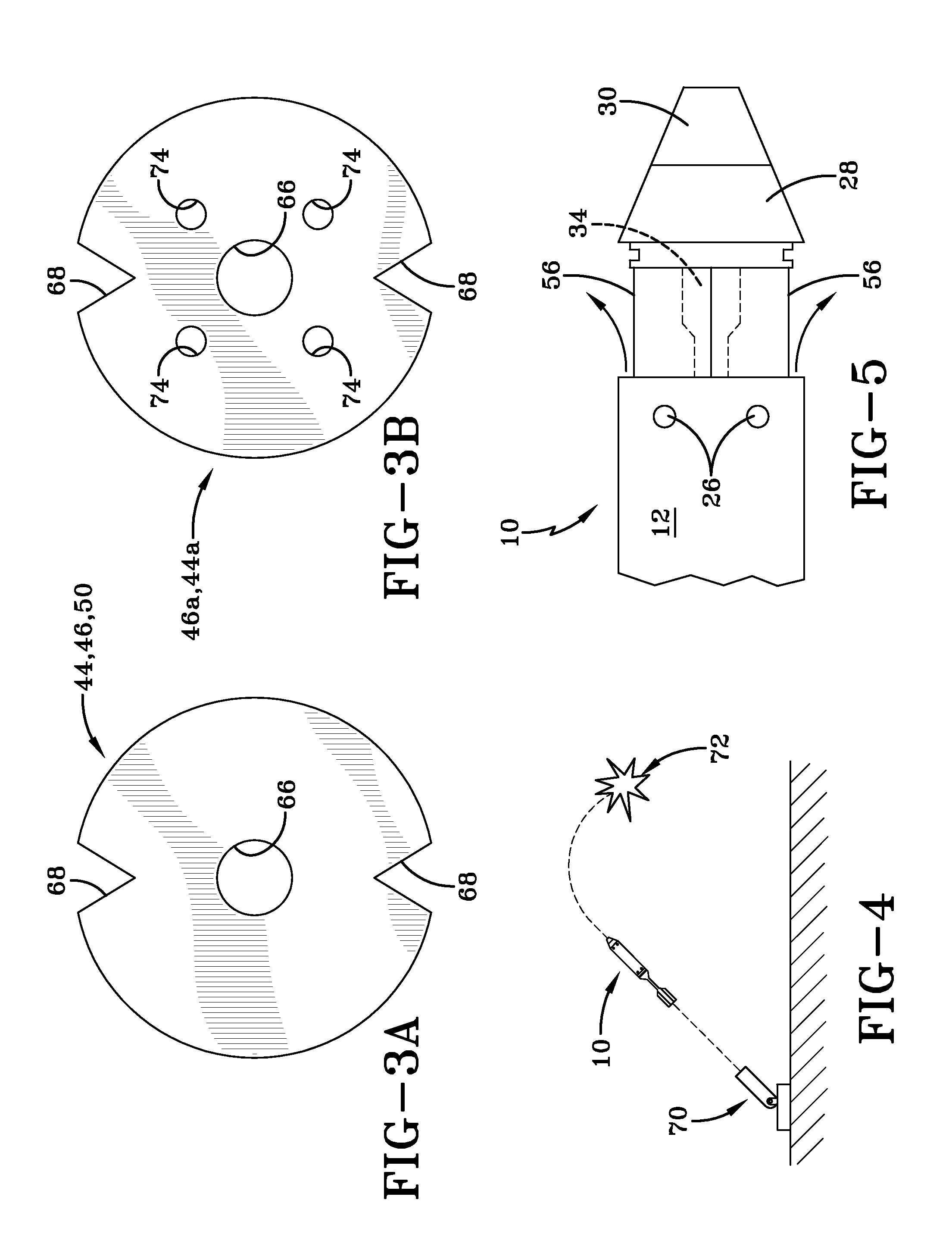 Non-lethal cargo projectile