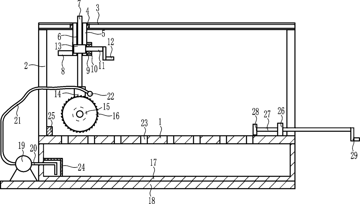 Massive brick cutting device for construction bricks