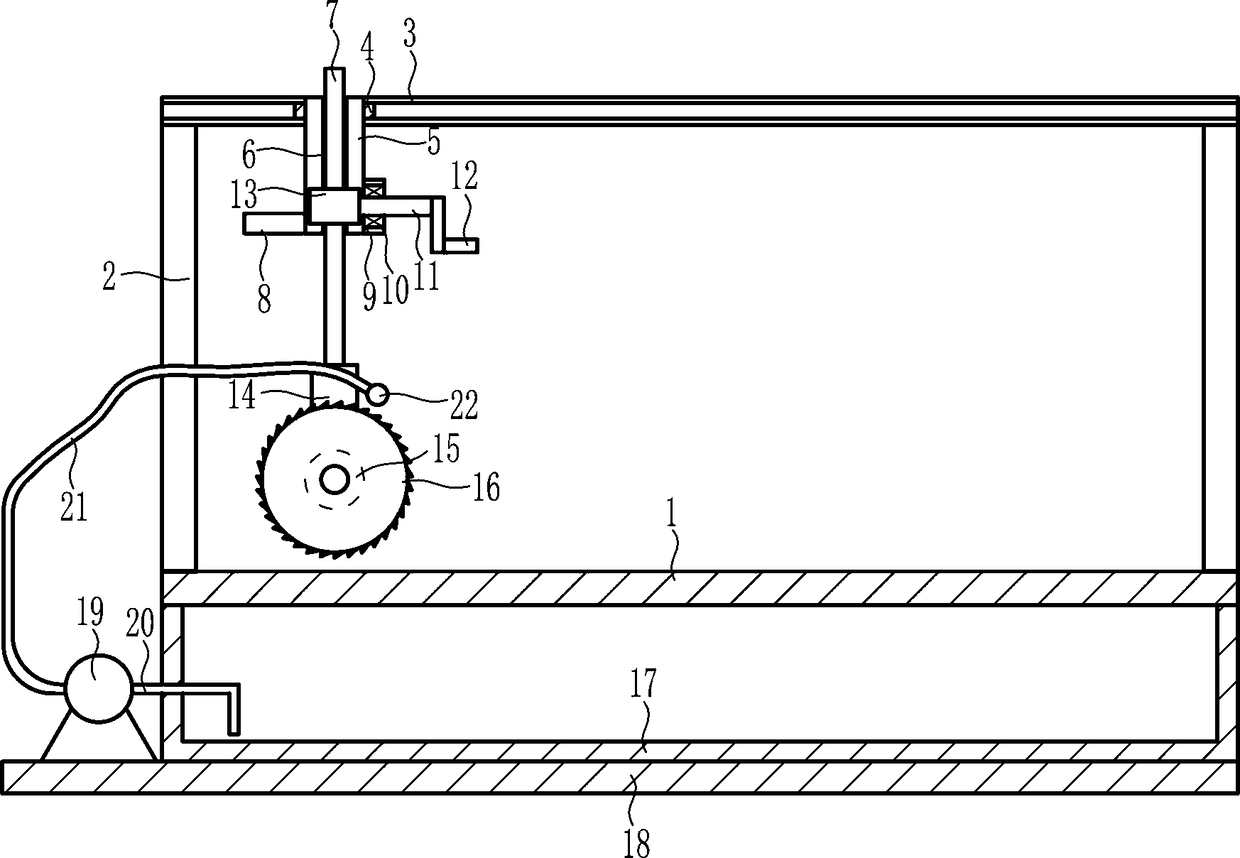 Massive brick cutting device for construction bricks