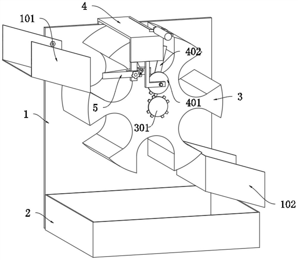 Rapid disassembling device for waste lithium battery