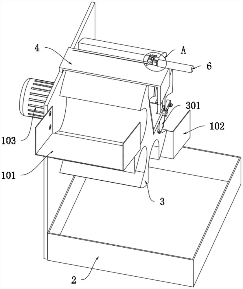 Rapid disassembling device for waste lithium battery