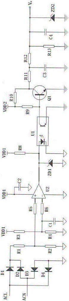 Pure sine wave inverter capable of filtering, current sampling, voltage stabilizing and isolation