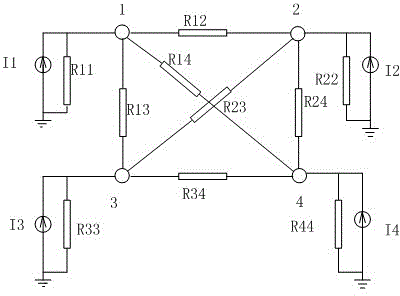 Equivalent model method for performing electromagnetic transient simulation on alternating current/direct current hybrid power grid