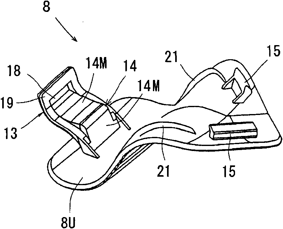 Cap mounting structure