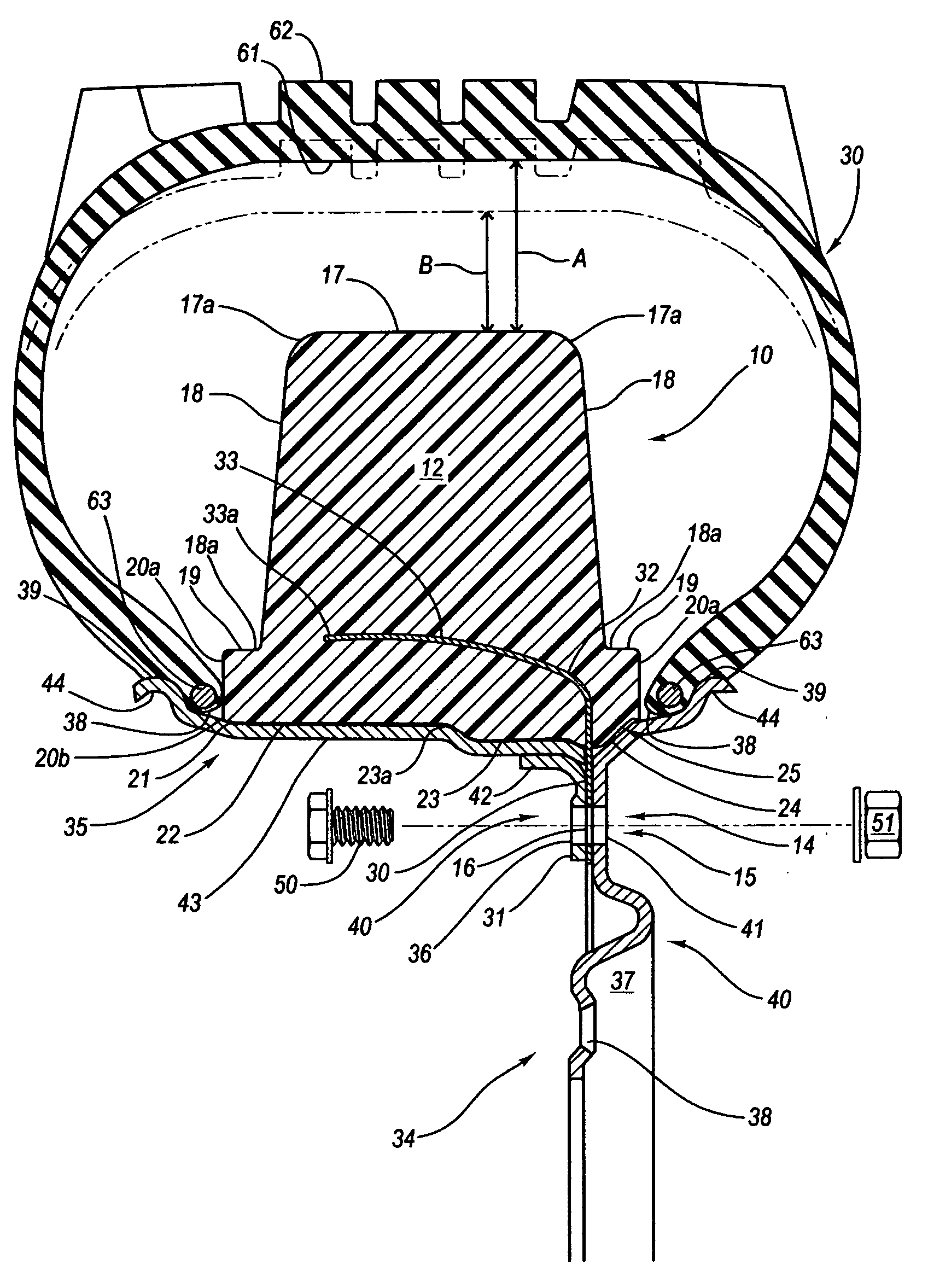 Run flat tire insert system