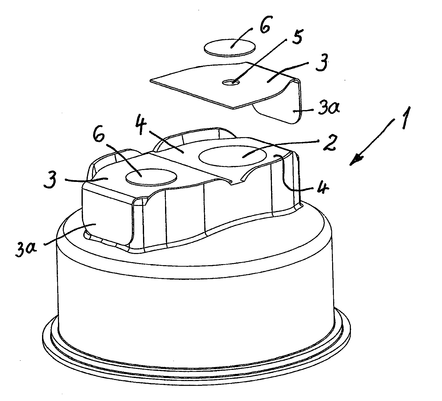 Pierceable closure for medicine containers