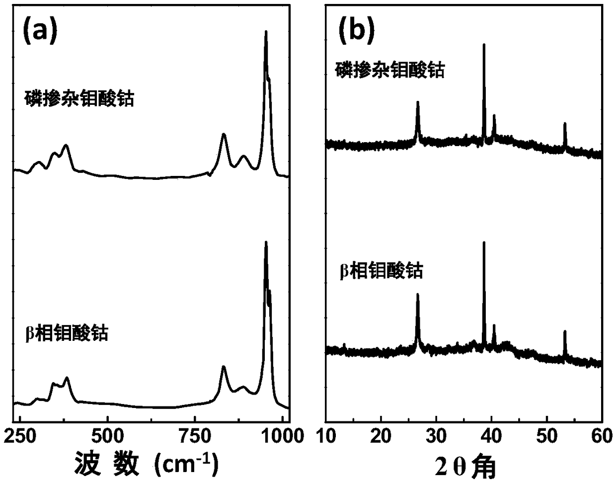 Preparation method of phosphorus doped cobalt molybdate hydrogen evolution electrocatalyst and product thereof