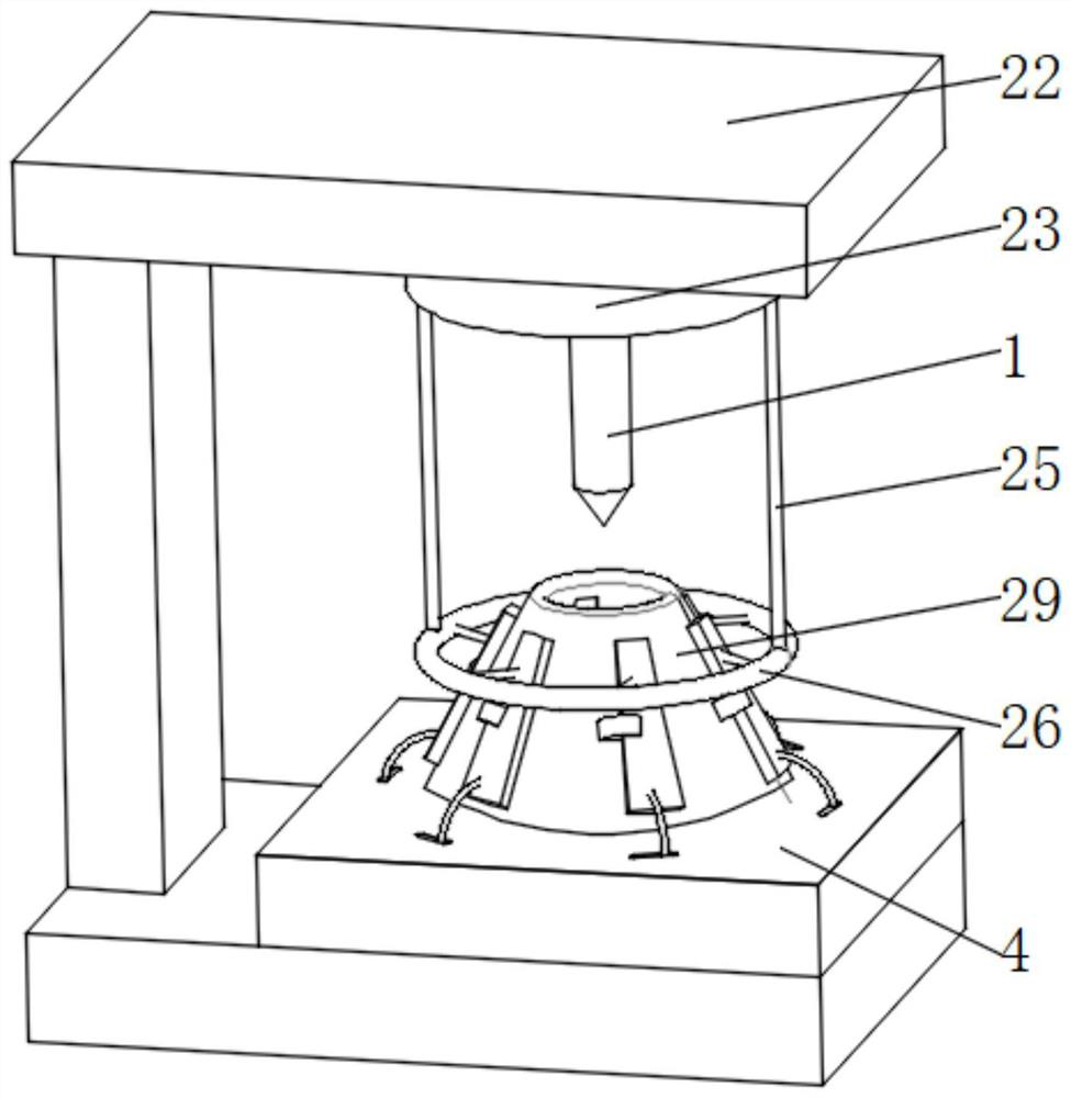 Low-speed drilling machine with scrap iron protection function