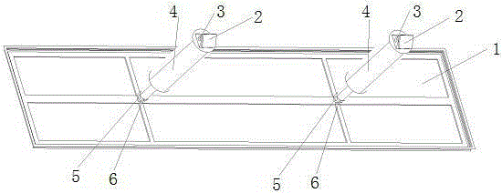 Device for preventing snow from being accumulated at bogie region of high-speed train