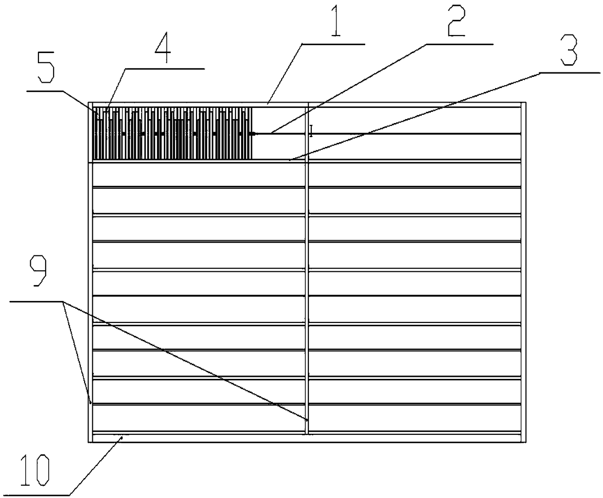 Book shelf with pitch-adjustable sliding way