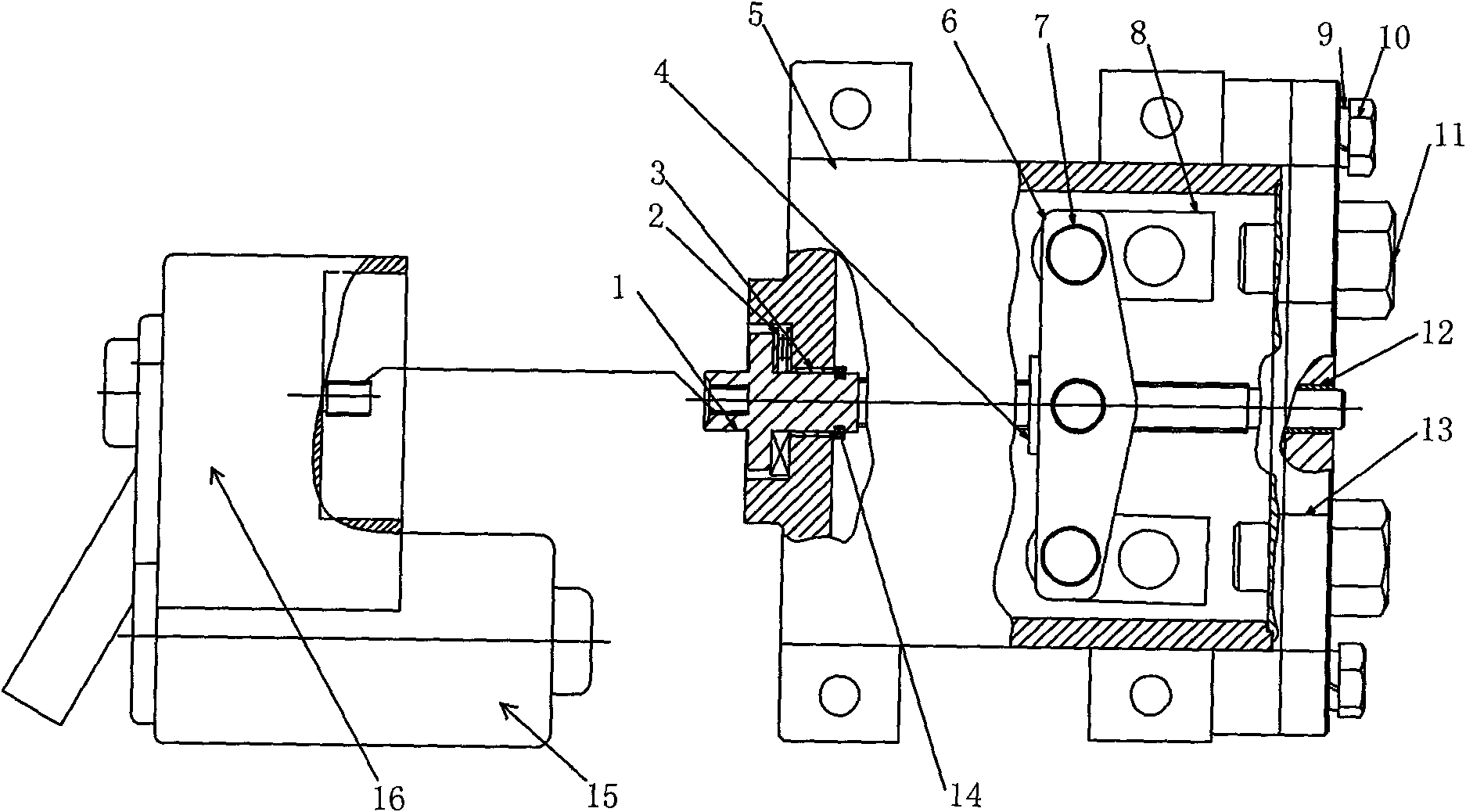 Pull rope electronic parking brake transmission mechanism