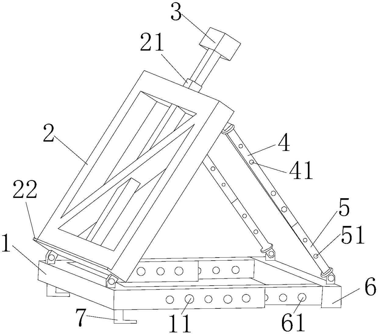 Portable drawing board bracket