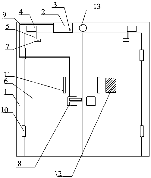 Fireproof door with automatic sensing function