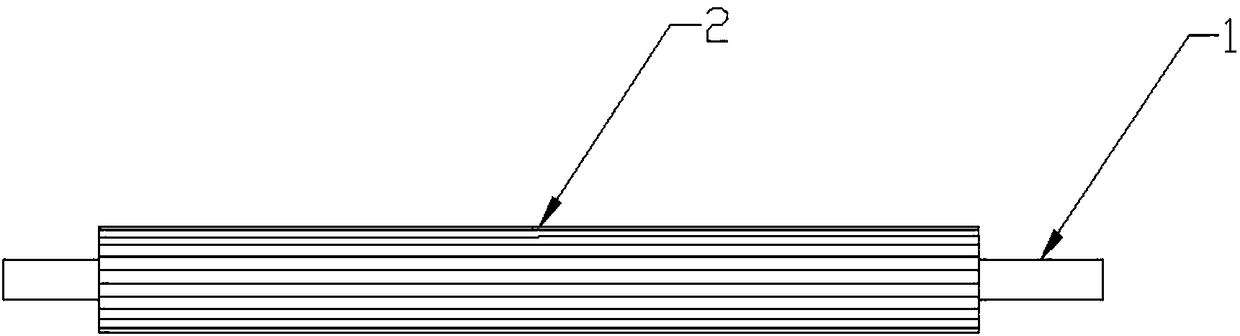 Novel anti-stick rubber roller