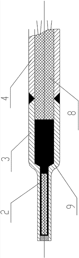 Platinum resistance temperature sensor with high intensity and fast response