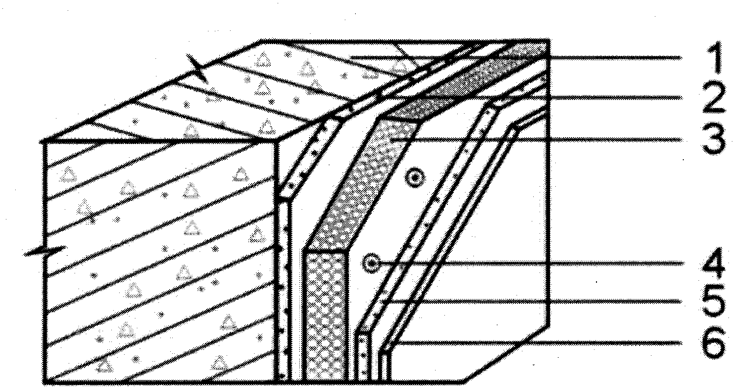 External thermal-insulation wall of mechanical anchoring gridding reinforcing rib inorganic modified foam thermal-insulation board