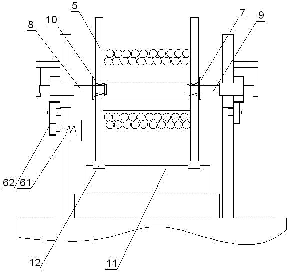 An electric take-up and release car with adjustable outlet position