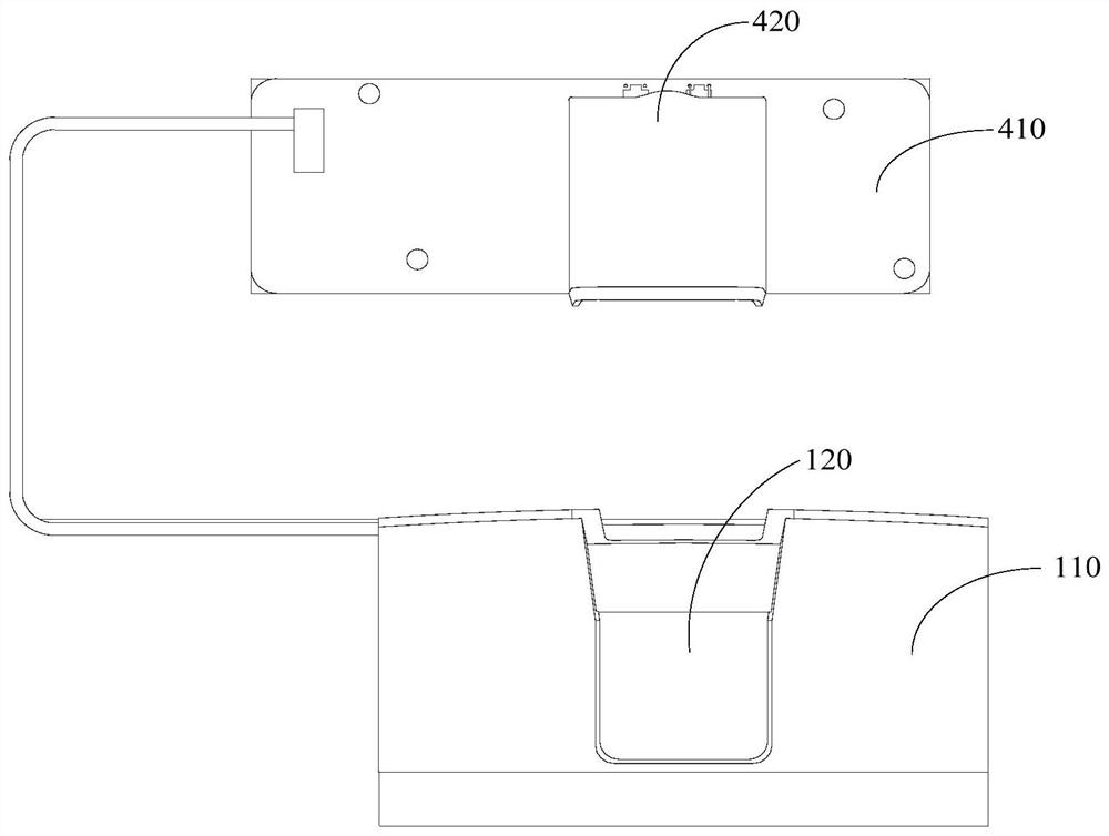 Testing device for robot charging pile control panel