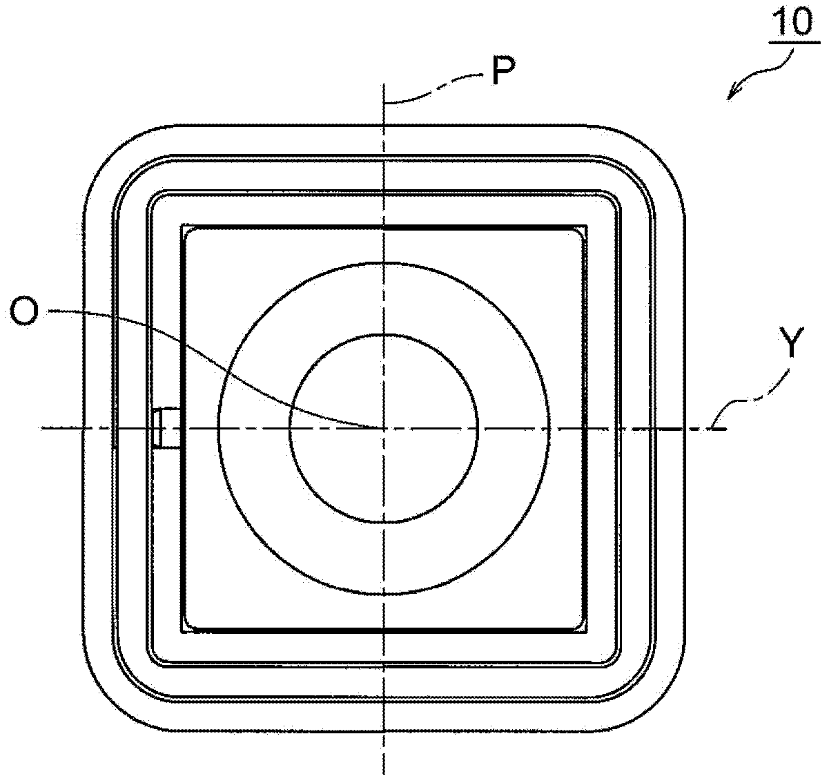 Camera shake correction device for camera