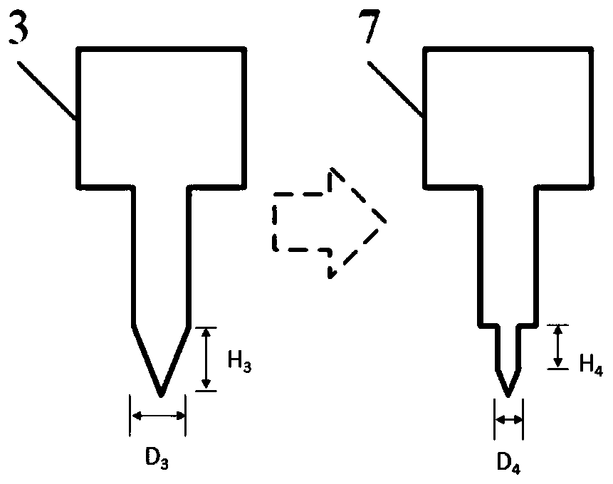 Preparation method and application of V-shaped groove of micro-fluidic chip injection mold and preparation method of micro-fluidic chip