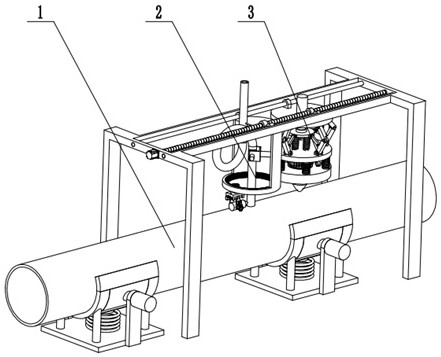 Pipeline tap welding installation device