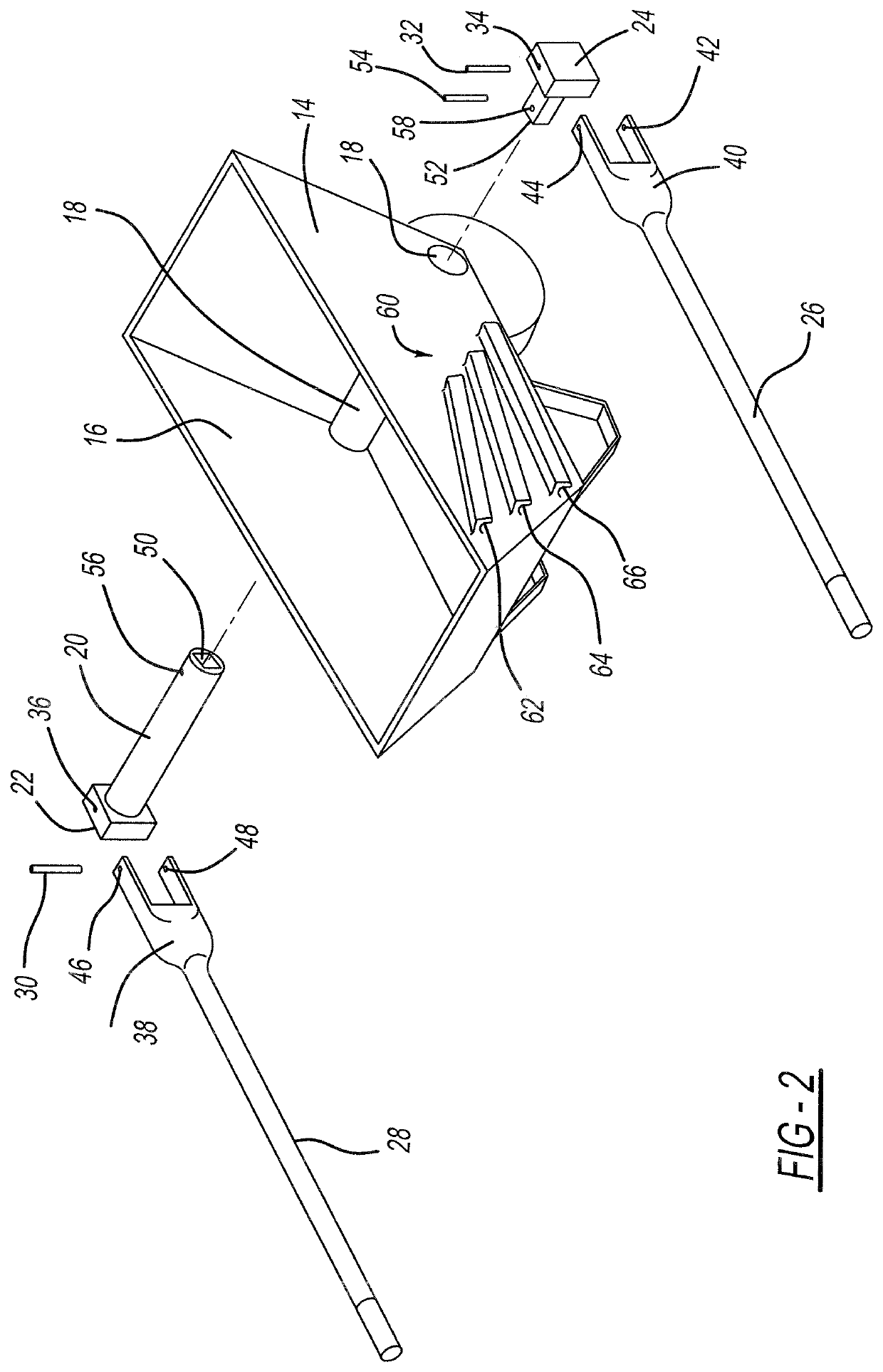 Height adjustable handles for wheelbarrows