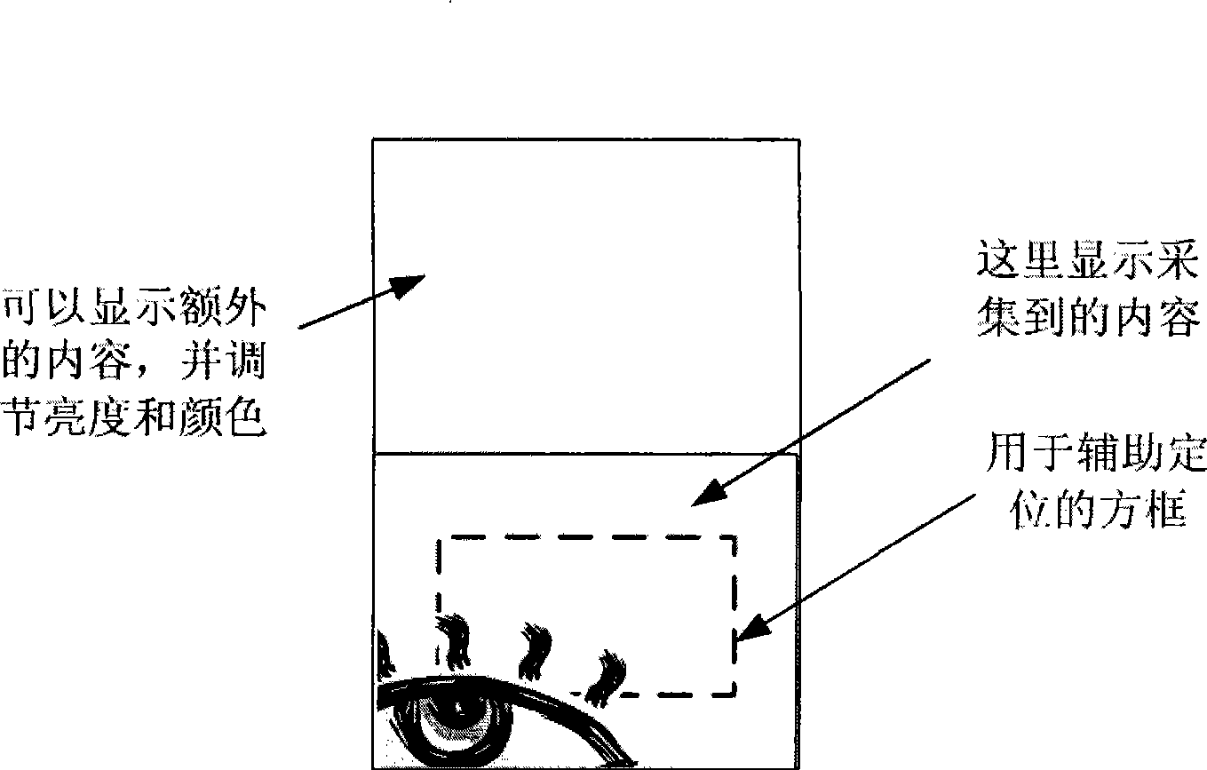 Miniature iris recognition module adopting active visual feedback