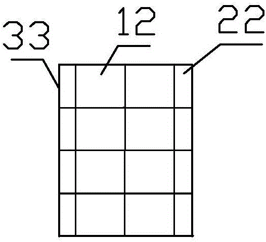 Glass curtain wall single body and integrated honeycombed outwards-convex-type irregular curtain wall structure