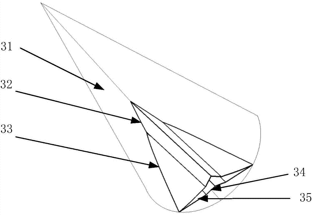 Combined front-edge wave rider design method and combined front-edge wave rider