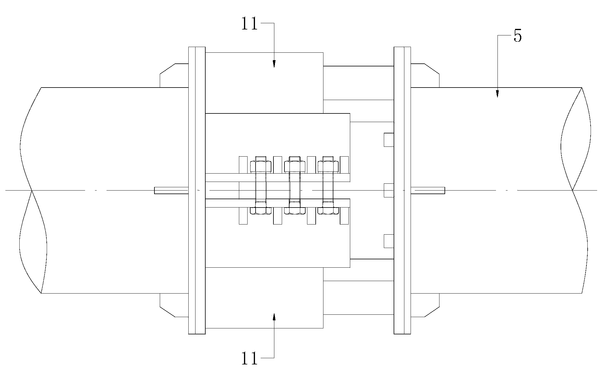 Hoop type adjustable head used for inner support of foundation pit engineering and construction method thereof