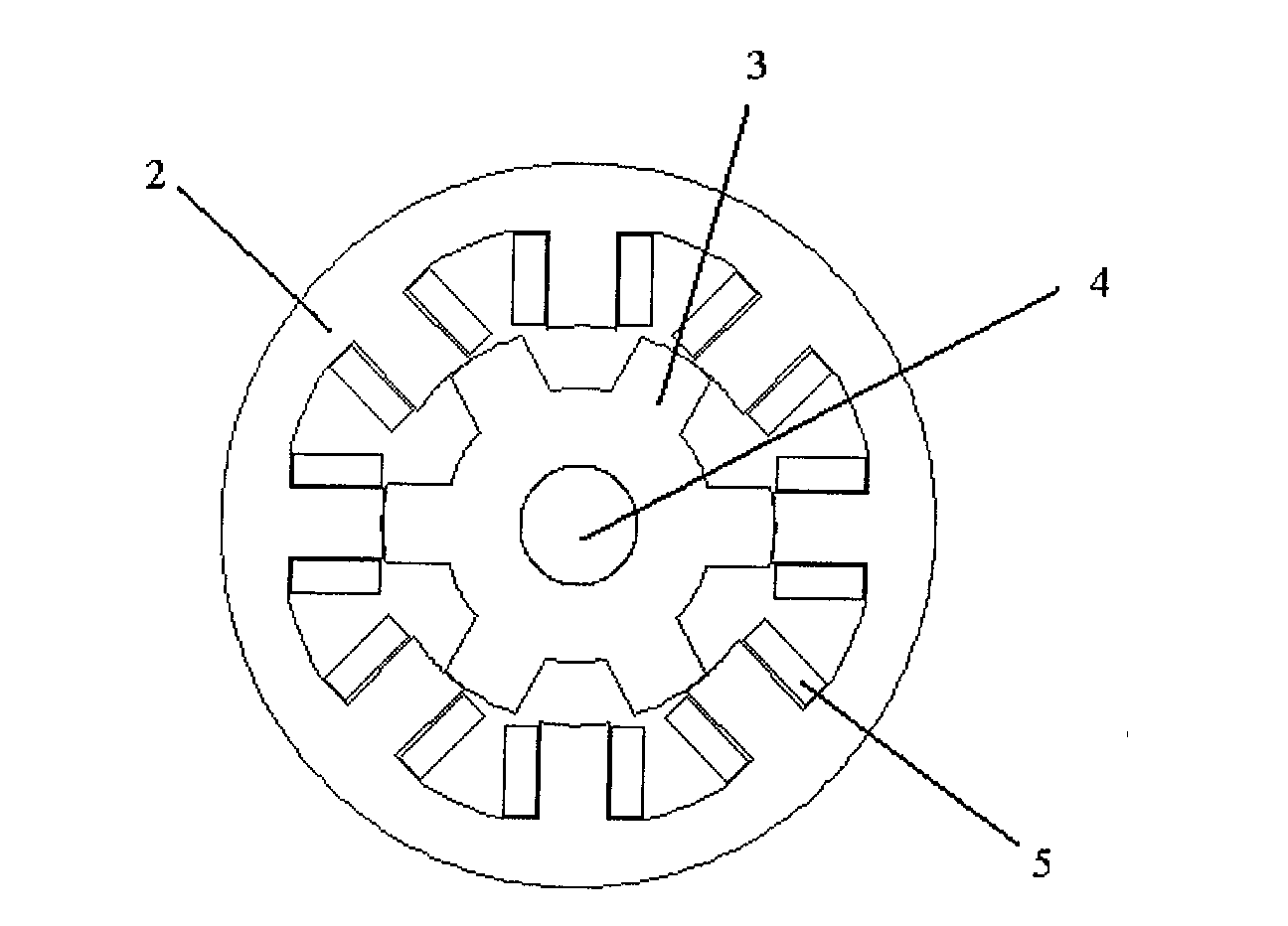 Rotor structure of switched reluctance motor