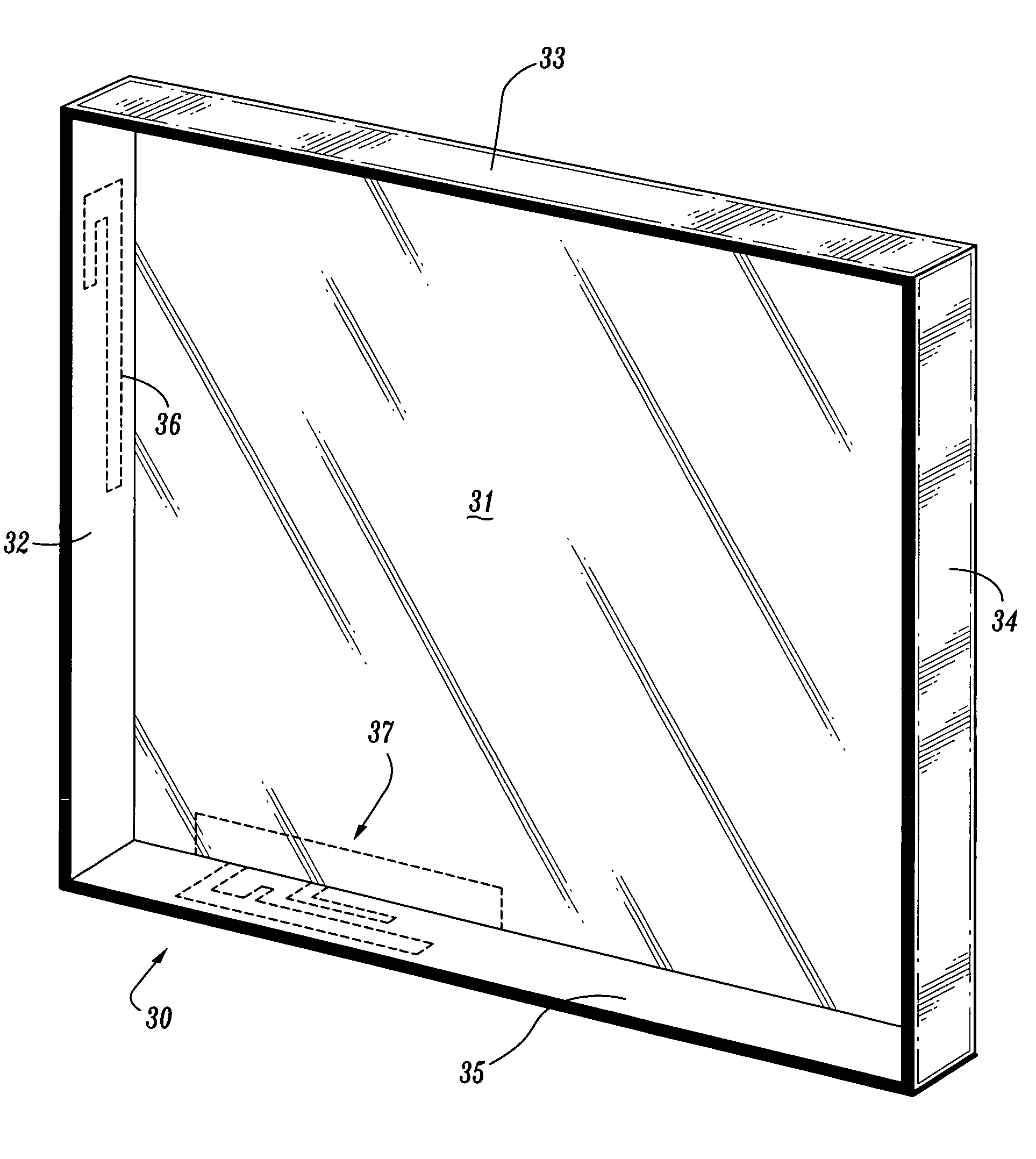 Antennas encapsulated within plastic display covers of computing devices