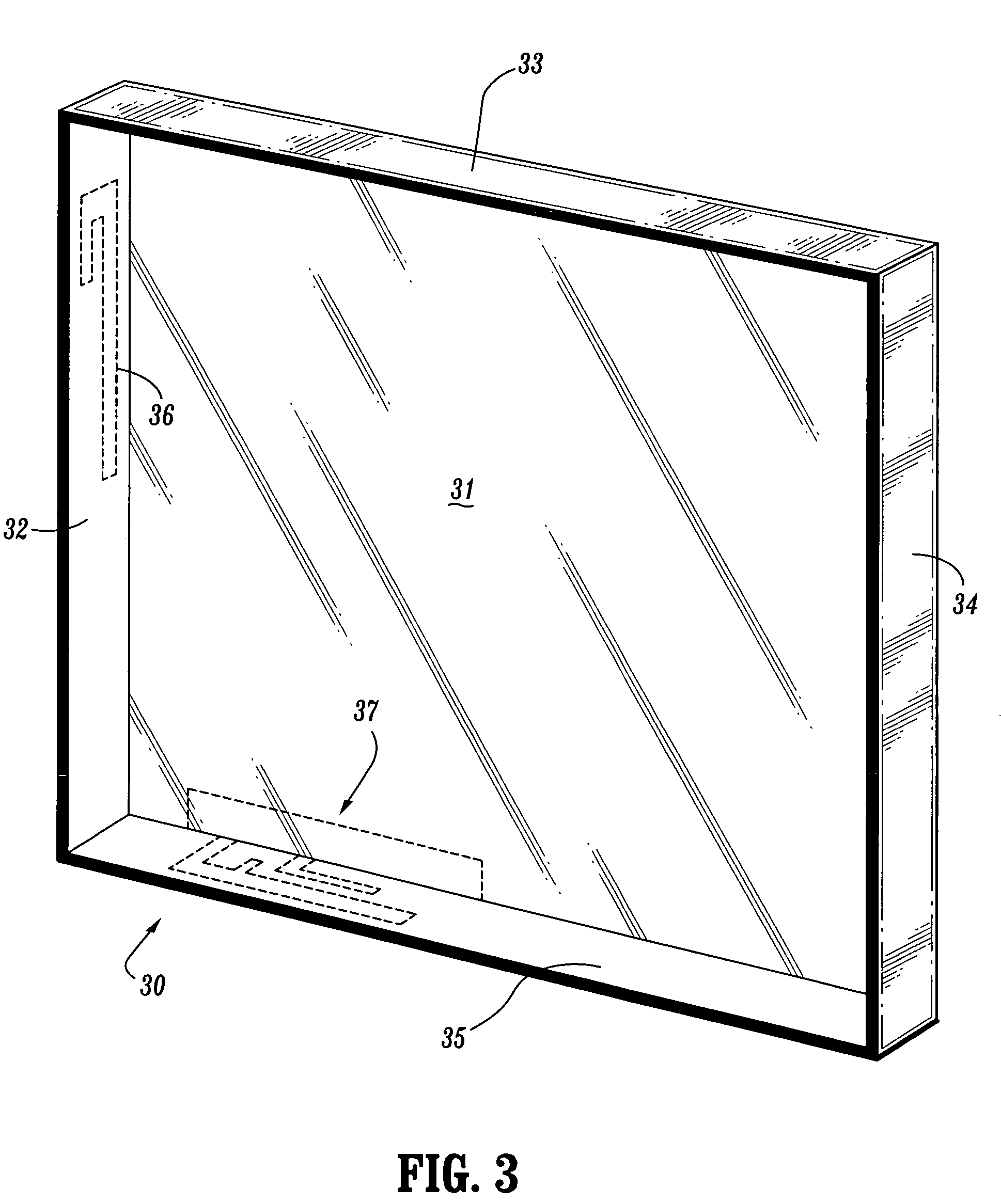 Antennas encapsulated within plastic display covers of computing devices