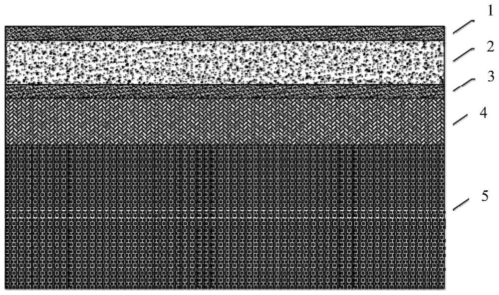 Cast-in-place combined pavement slab for airport and preparation method