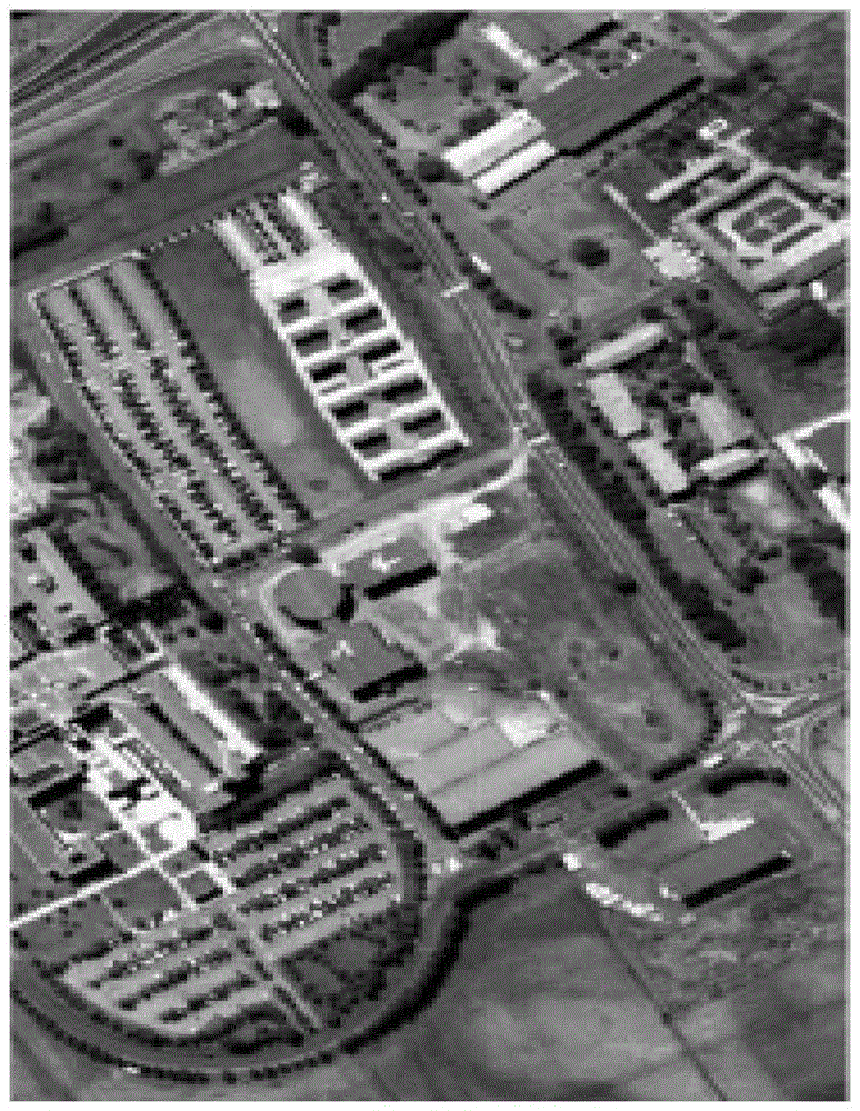 Hyperspectral image band selection method based on low-rank expression