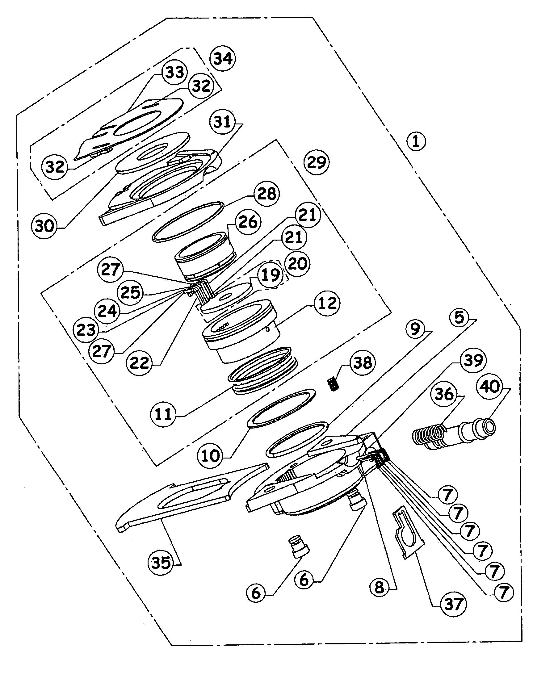 Heating-cooling system for a nozzle