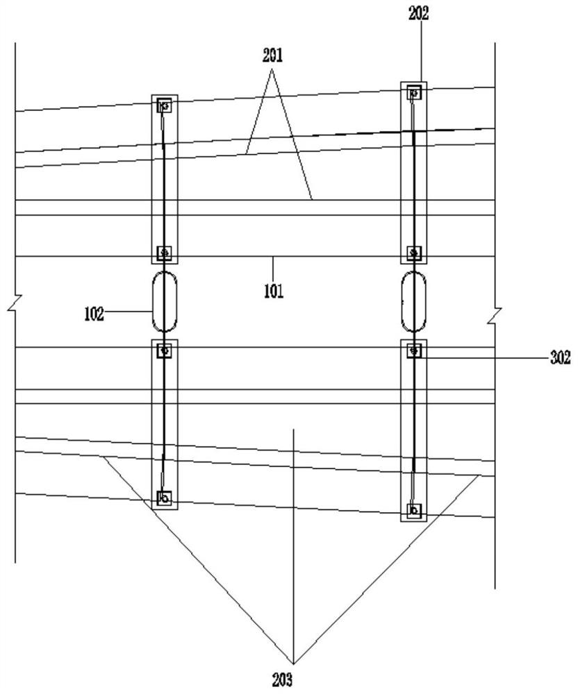 High-intensity earthquake area airport GTC high-speed rail elevated station bridge and construction method thereof