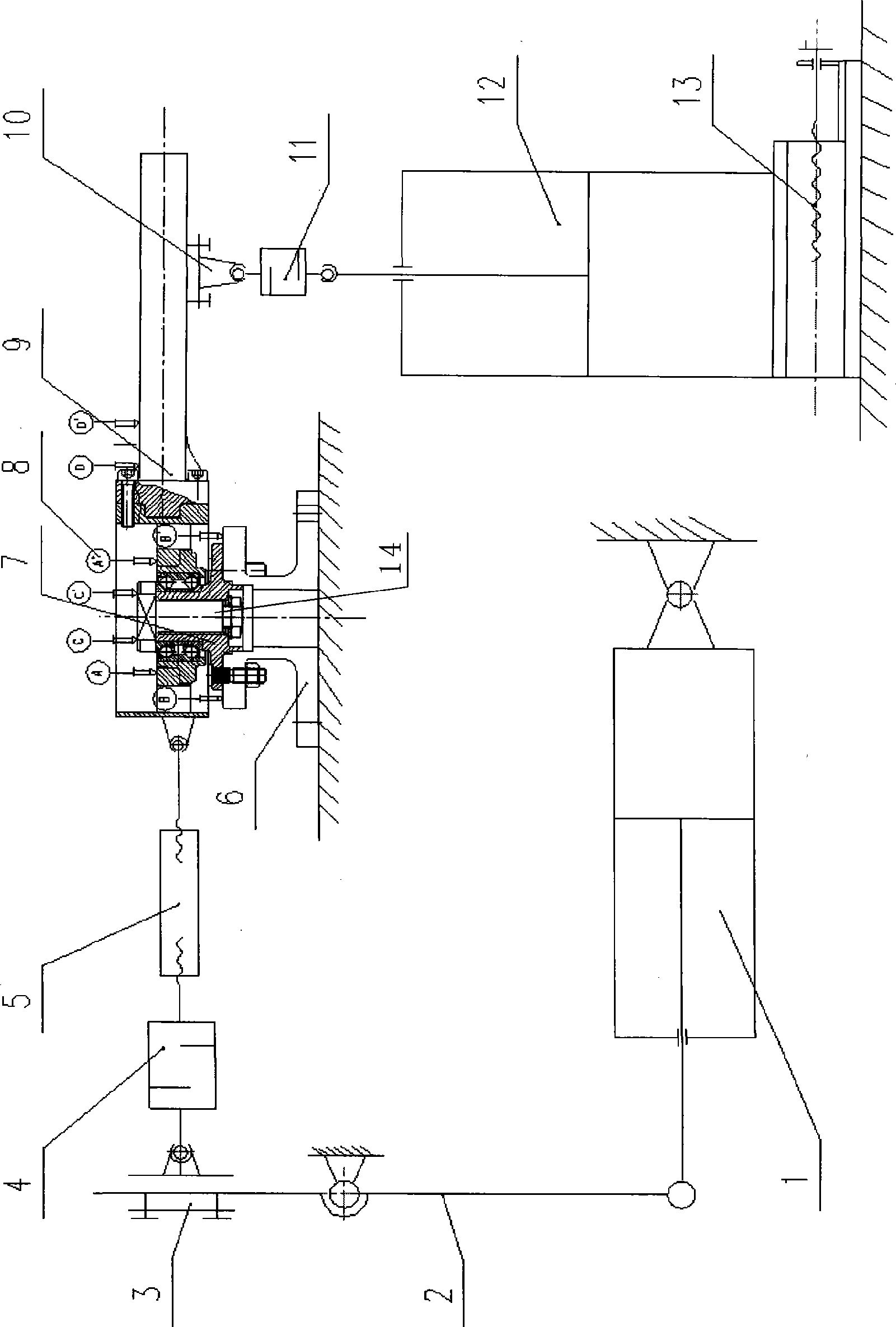 Method for testing automobile hub bearing unit torque rigidity