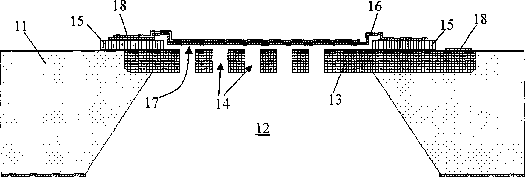 Silicon micro condenser microphone chip and its preparing method