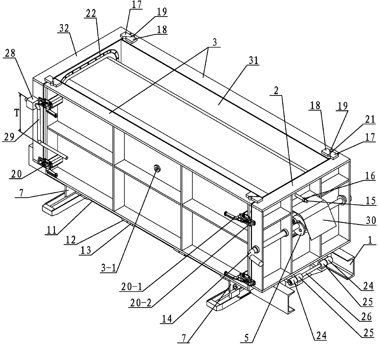 U-shaped sink machining mould