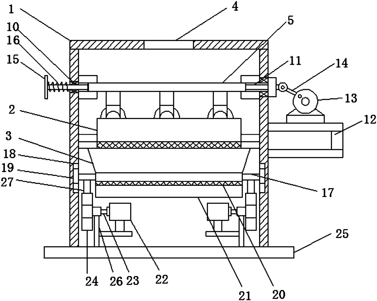 Crank connecting rod type traditional Chinese medicine grinding device