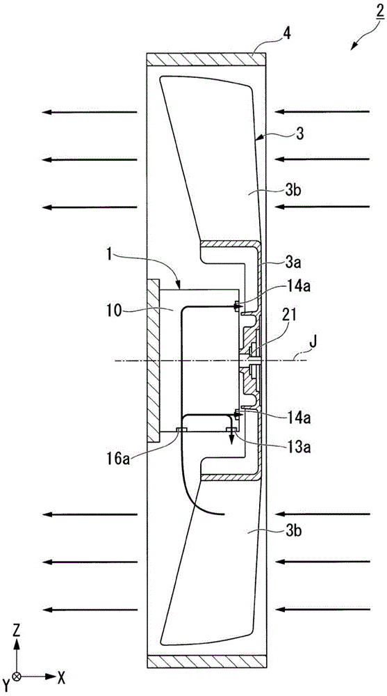 Motor and fan