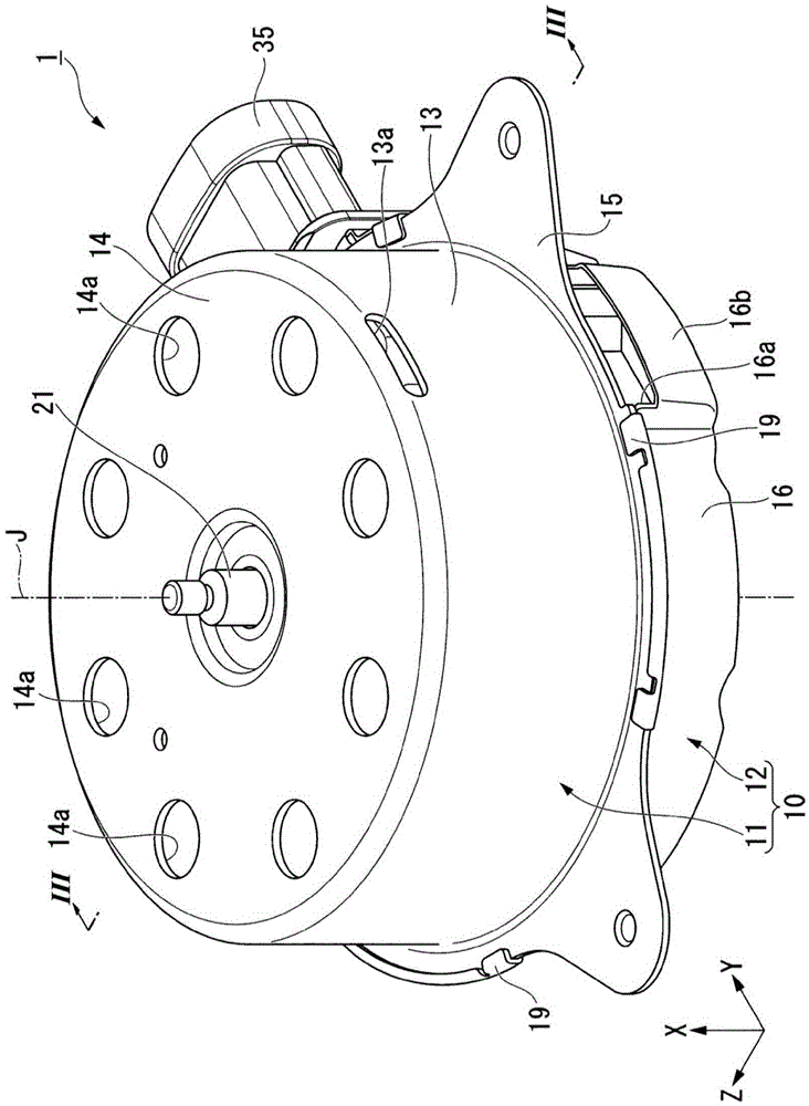 Motor and fan