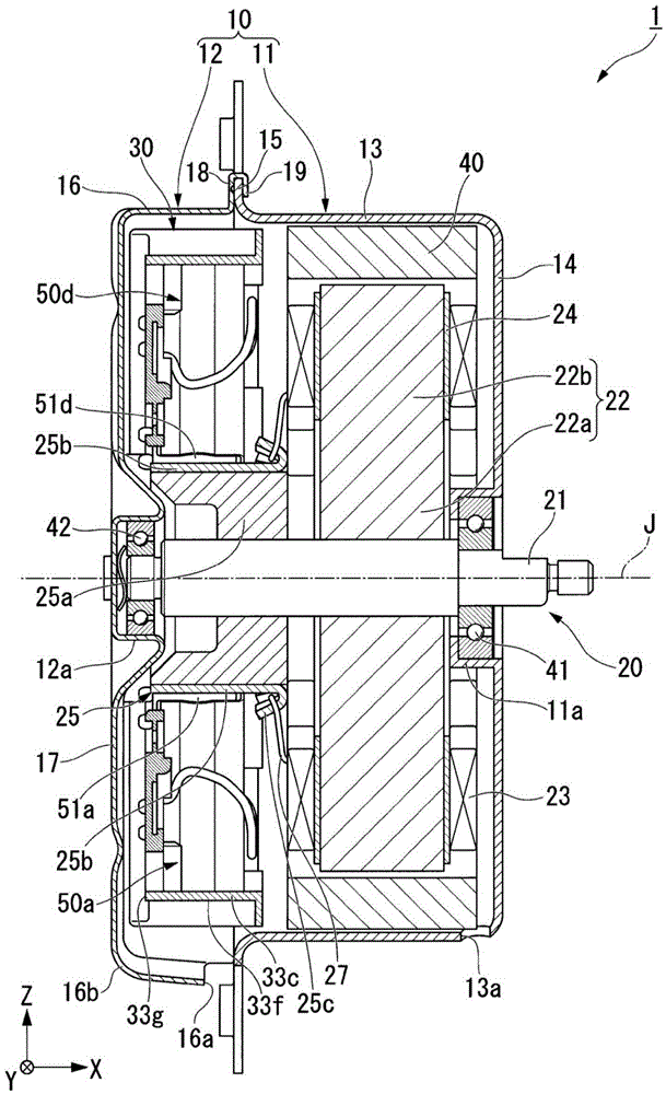 Motor and fan