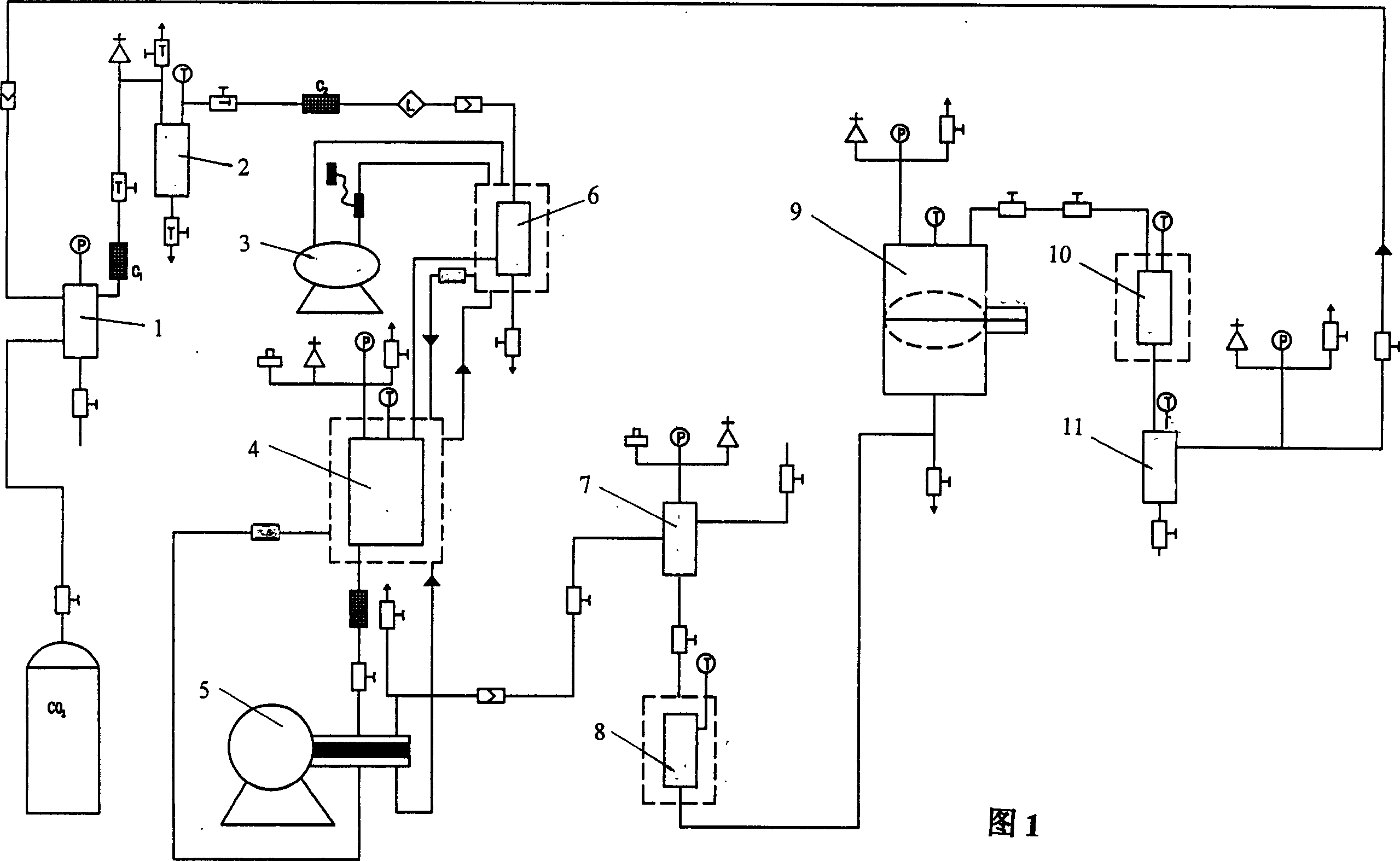 Collagen purification method using CO2 supercritical fluidization method