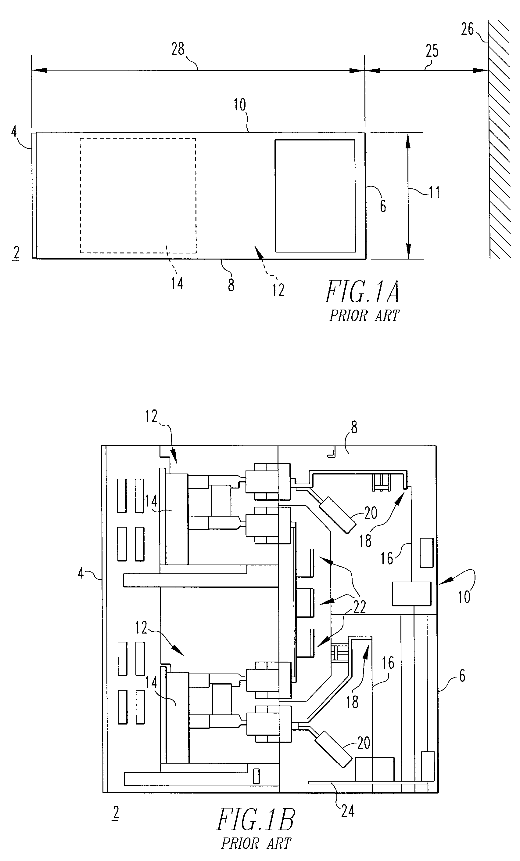 Front access electrical enclosure and electrical bus assembly therefor