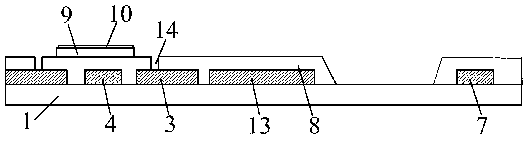 Display device, transflective type thin film transistor array substrate and manufacture method thereof